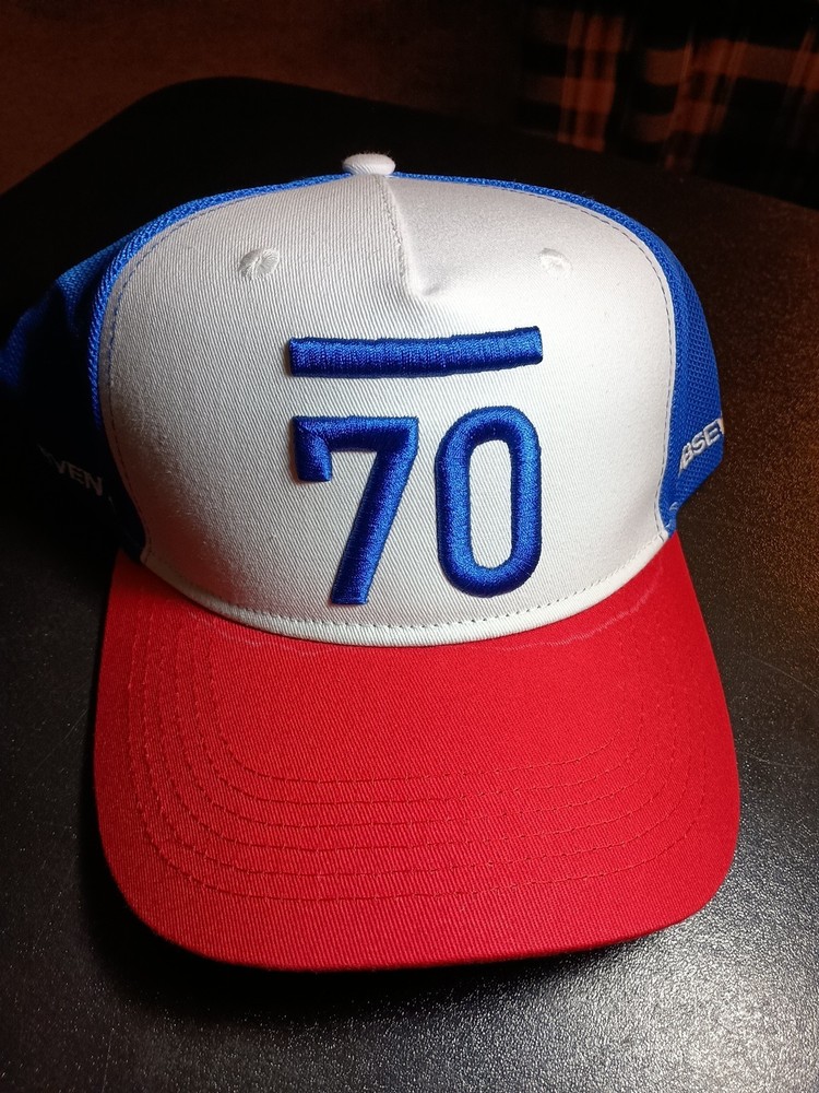 Sub 70 Golf Hat Cap Snap Back Adjustable Red Blue White mesh