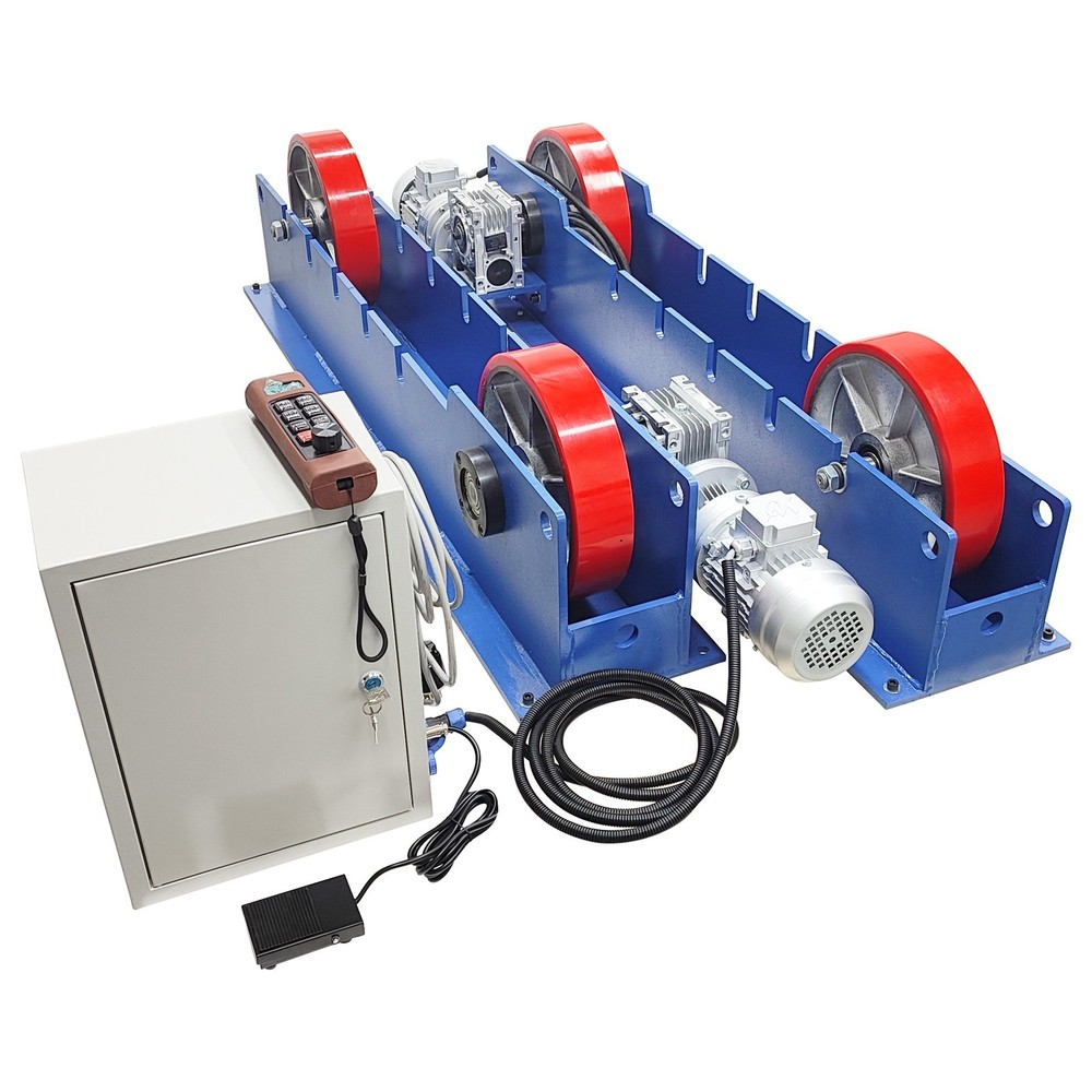 6600LBS Adjustable Welding Turning Rollers 220V Remote Control Dual Motor Drive