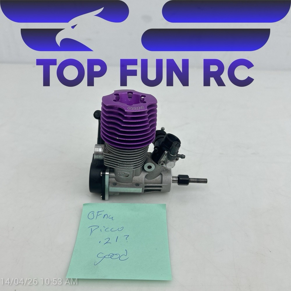 OFNA PICCO .21 NITRO RC ENGINE W/ PULL START GOOD COMPRESSION FOR RC BUGGIES