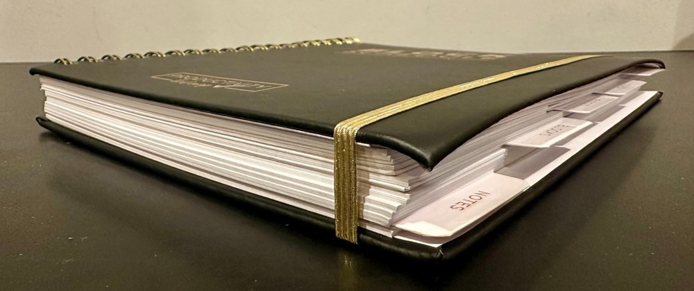 Productivity Boot Camp Weekly Block Schedule, Black/Gold *UNUSED*