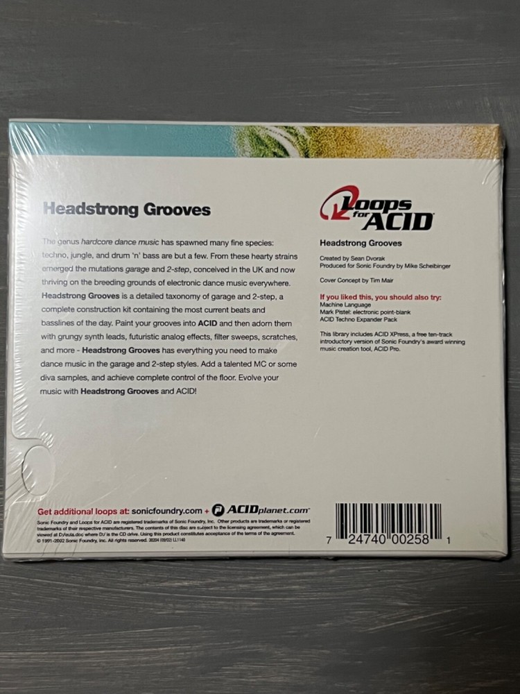 SONIC FOUNDRY Loops For ACID _ Headstrong Grooves