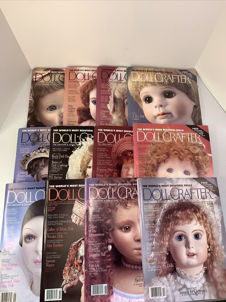 Doll Crafter  full year set 1990 12 issues Crafter Magazines