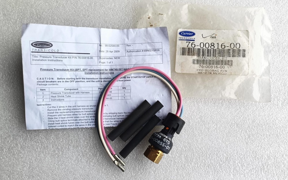 Carrier 76-00816-00 Transducer , KIT