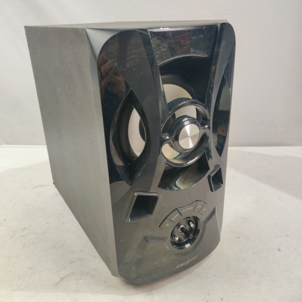 Creative SBS E2900 2.1 MAIN UNIT/SUB ONLY - TESTED (Missing Knob Cover)