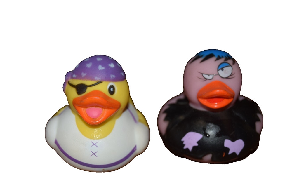 2 Rubber Ducks ZOMBIE & PIRATE