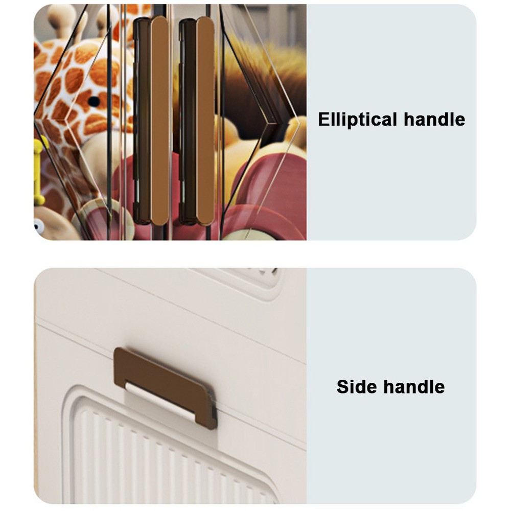 4 Pack W/Wheels Stackable Storage Bins Closet Organizer Plastic Container Box US