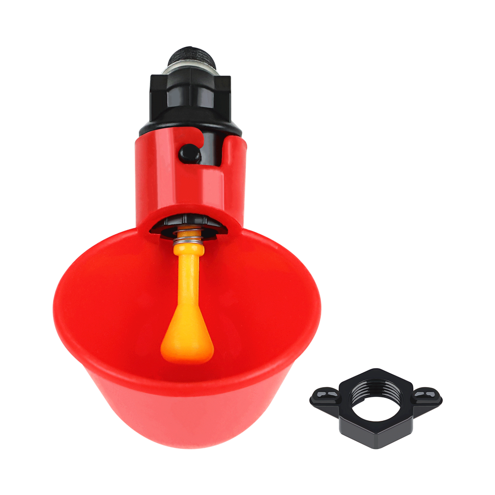 10pcs Poultry Water Drinking Cups Chicken Hen Plastic Automatic Drinker Feeder