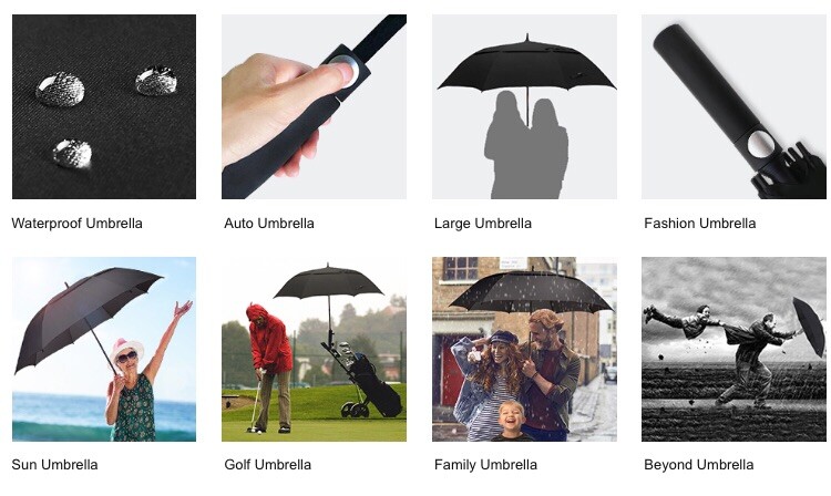 62” Auto Open Large Oversize Golf Umbrella Double Canopy Vented Windproof umbrel