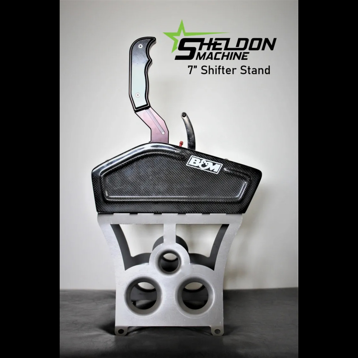 Sheldon Machine 7 in. Tall Tunnel Mount Shifter Stand  | B&M, Hurst, TCI, etc.