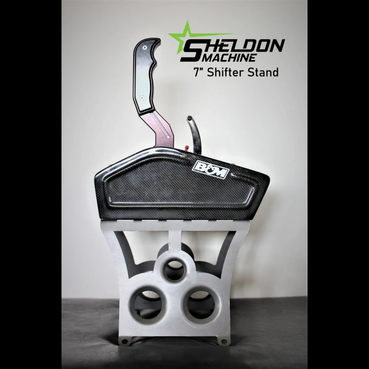 Sheldon Machine 7 in. Tall Tunnel Mount Shifter Stand | B&M, Hurst, TCI, etc.