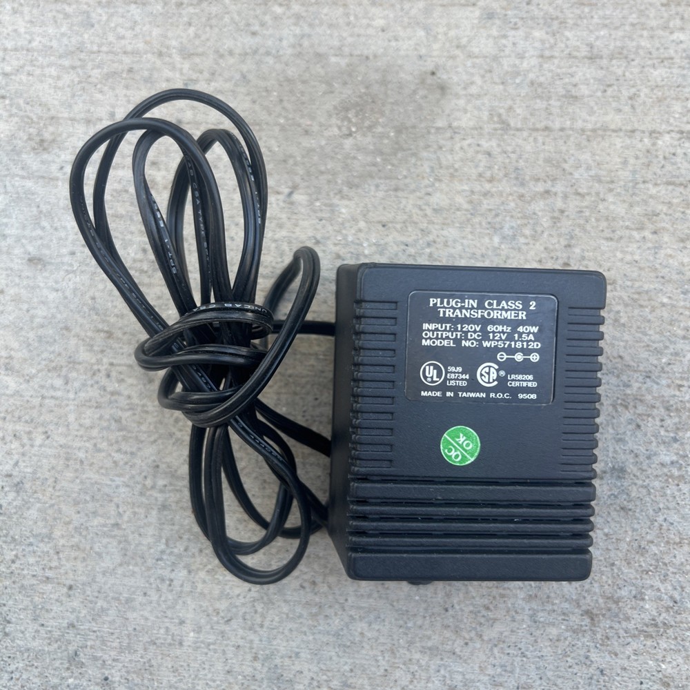 Plug-In Class 2 Transformer WP571812D 120V