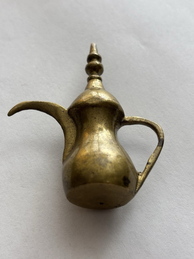 Vintage Middle Eastern Brass Lamp, Camel, Pitcher