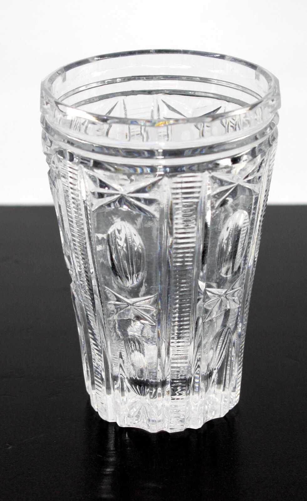 Soviet Era Russian Crystal Shot / Scotch Glass Handmade 4"in High