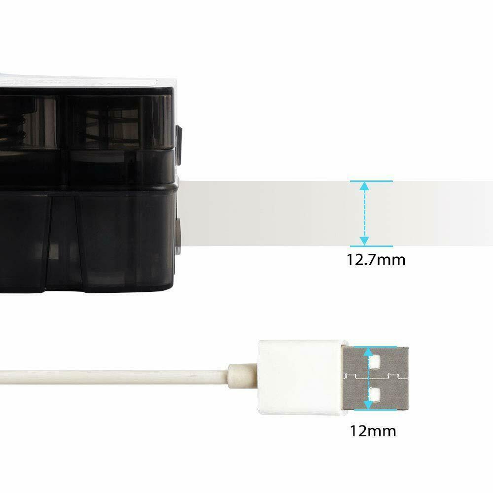 5PK for BRADY M21-500-499 Nylon Cloth Label Cartridge Black on White 1/2” 12.7mm