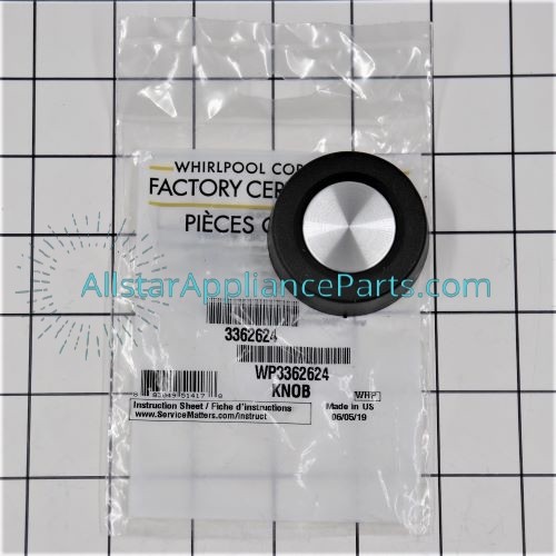 Whirlpool Washing Machine Timer Knob WP3362624
