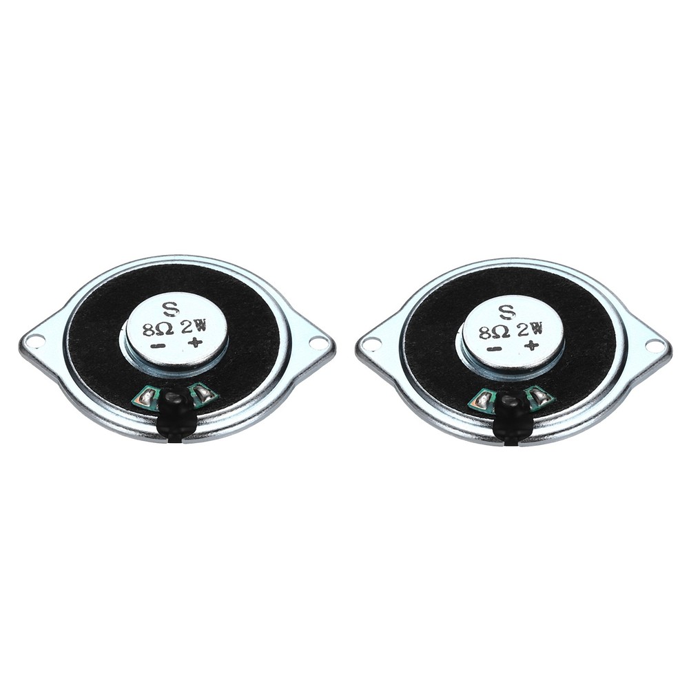 2 Pcs 2W 8 Ohm Small Speakers Metal Ear Shell Internal Micro Magnet Speaker