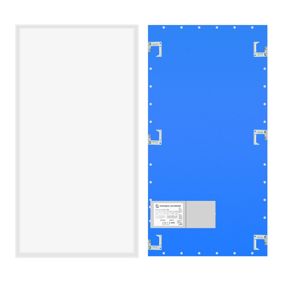 LED Panel Light 75W 2x4ft Office Drop Ceiling Light Dimmable 0-10v 5000k Bright