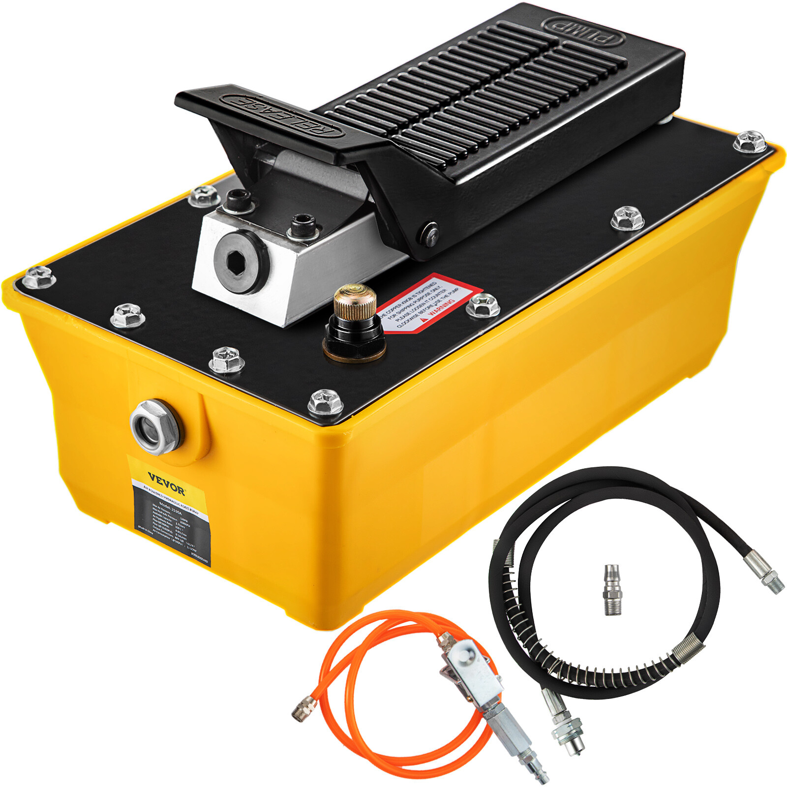 2.3L Air Hydraulic Pump 10,000PSI Auto Body Shop Foot Pedal High Pressure Pump