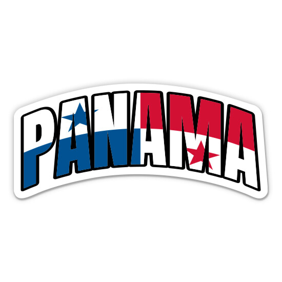 Panama Vinyl Sticker - SELECT SIZE