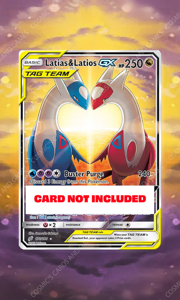 Latias & Latios-GX  Holo Display Case Extended Art for Pokemon Card