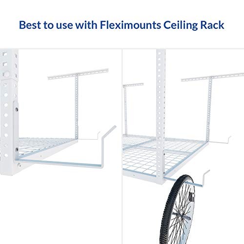2 Pack Add On Storage Utility Hook Accessory for Garage Utility Hook x 2 White