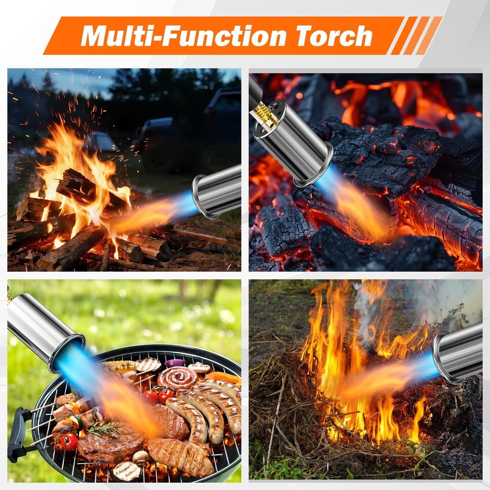 Propane Torch for Grill and Searing Adjustable Flame Control Kitchen Tool