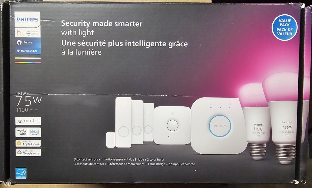 Philips - Hue Security Sensor Starter Kit -White