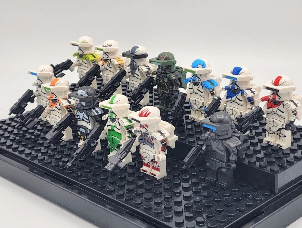 TWO CUSTOM Star Wars Clone Commandos RANDOM PICK Brick Minifigure