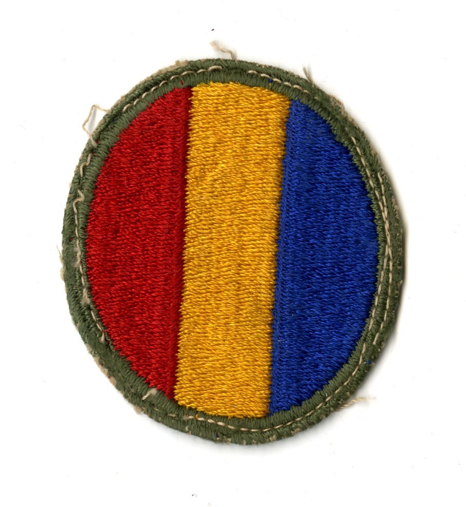 Replacement and Schools Command White Back Patch WWII Vintage