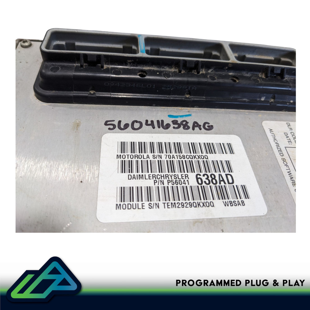 2000 Jeep Grand Cherokee 4.0 VIN PROGRAMMED ECU Engine Control Module 56041638AG