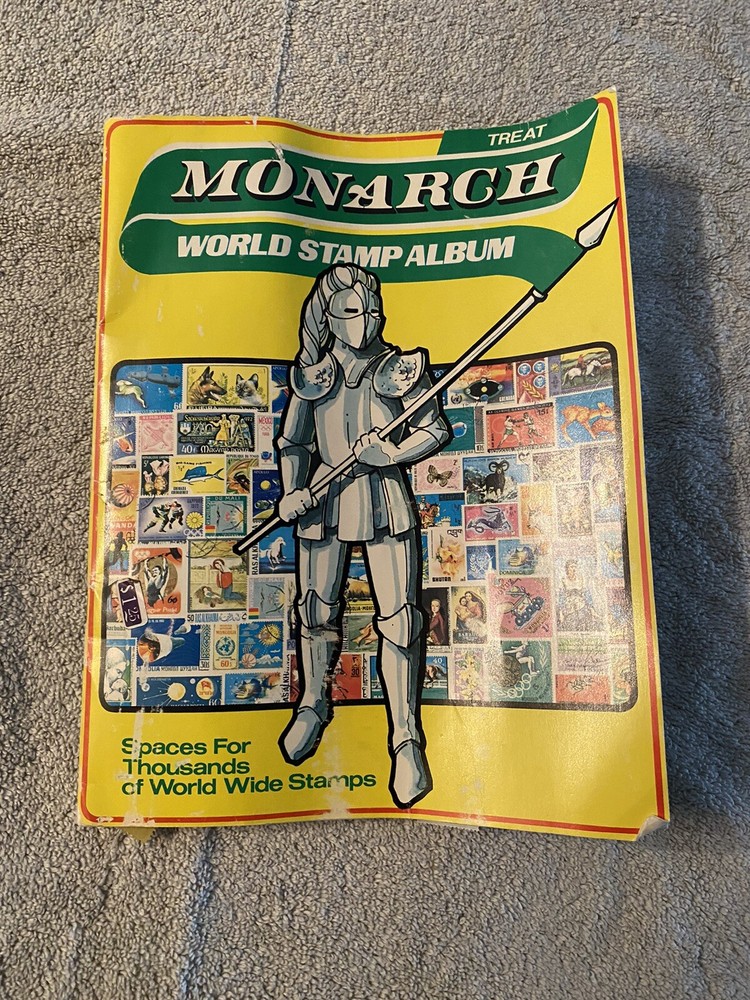 1970’s Stamp Collecting Book with Stamps