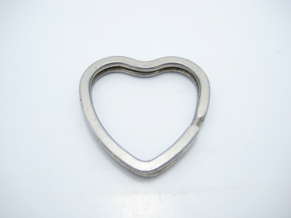 Sterling Silver Open Heart Key Ring