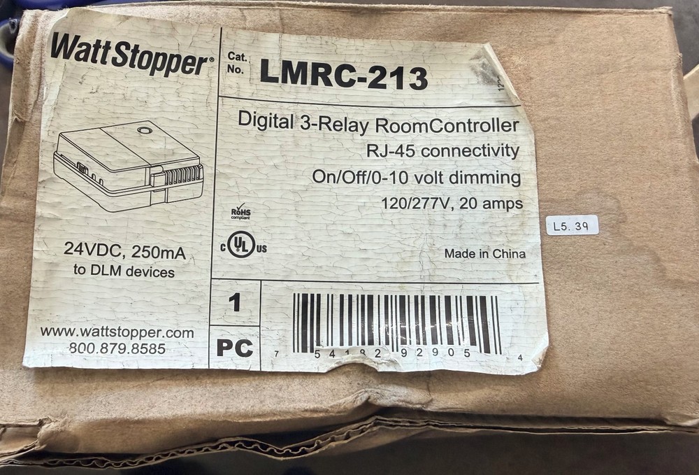 WATTSTOPPER LMRC-213 Digital Single Relay Room Controller