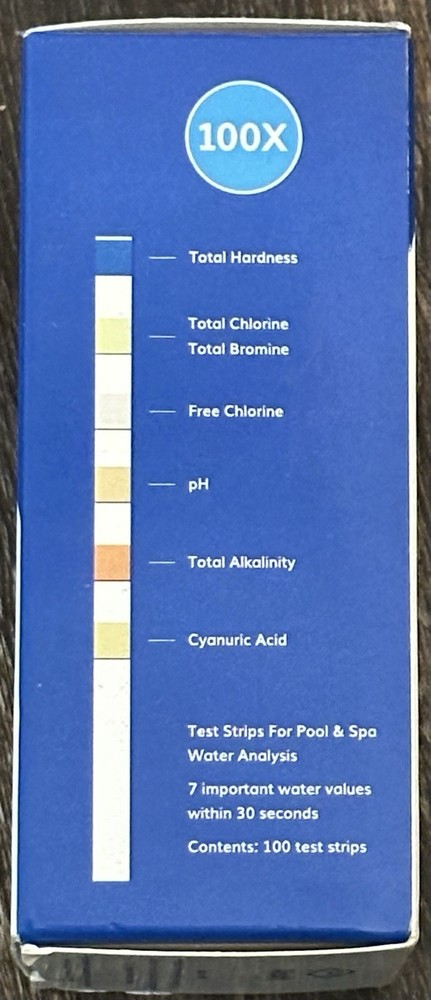 Pool &Spa Test Strips 7 In 1 100 Pcs A11