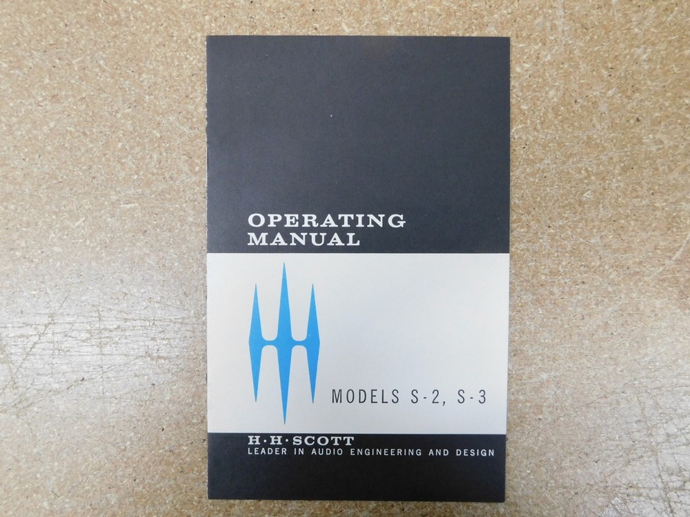 H.H. Scott Models S-2, S-3 Speaker System Operating Manual (original)
