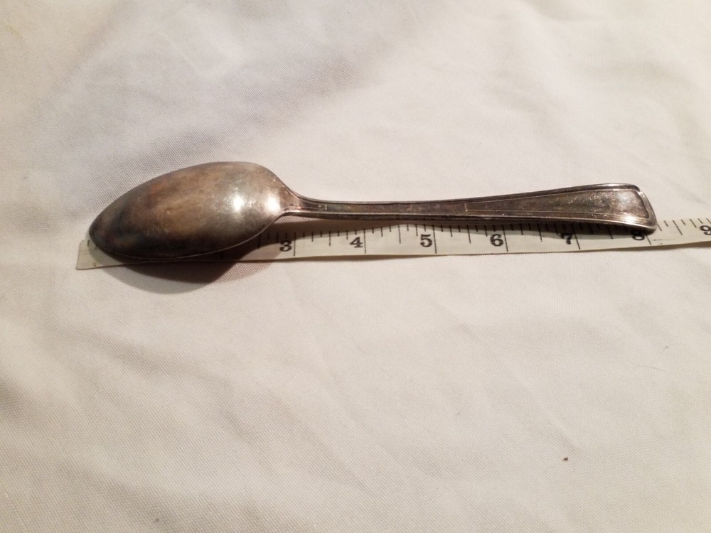 Vintage Krell Rest Sup Co. Silverplate Serving Spoon Monogrammed/ Engraved "LP"