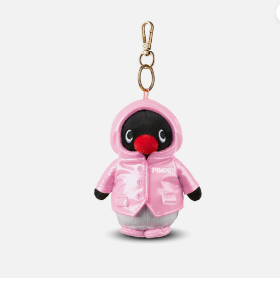 Pingu Raincoat Penguin Plush Doll Keychain Keyring 10cm CGV Korea Limited Ed.