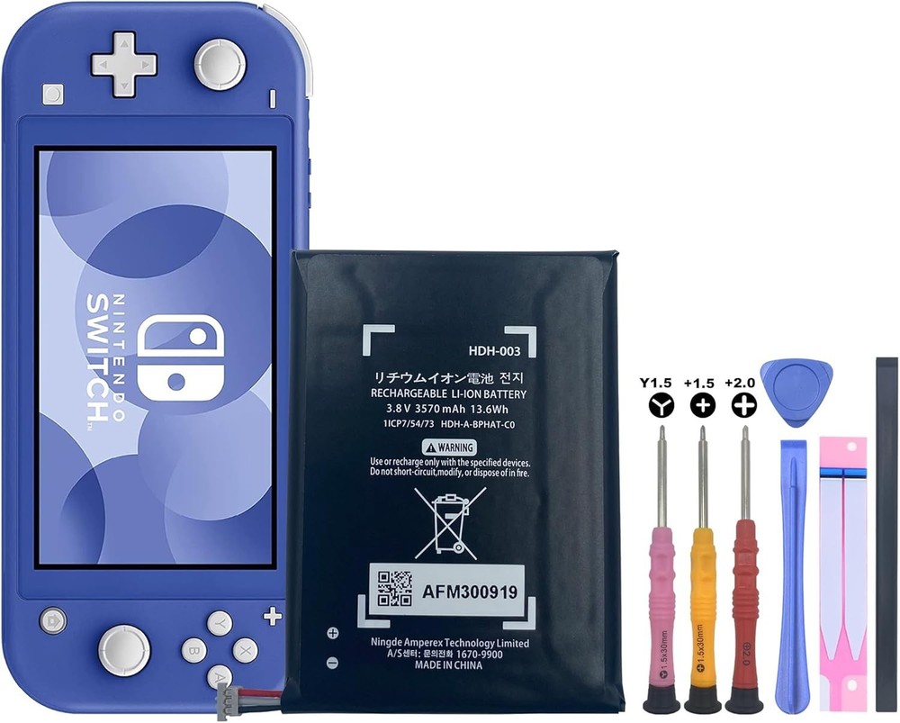 Switch Lite Battery, HDH-003 3.8V 3570mAh Replacement for Switch Lite Game Pl...