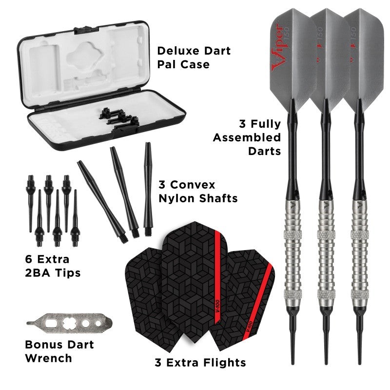 Viper V-Factor Tungsten Soft Tip Darts Grooved Barrel 18 Grams