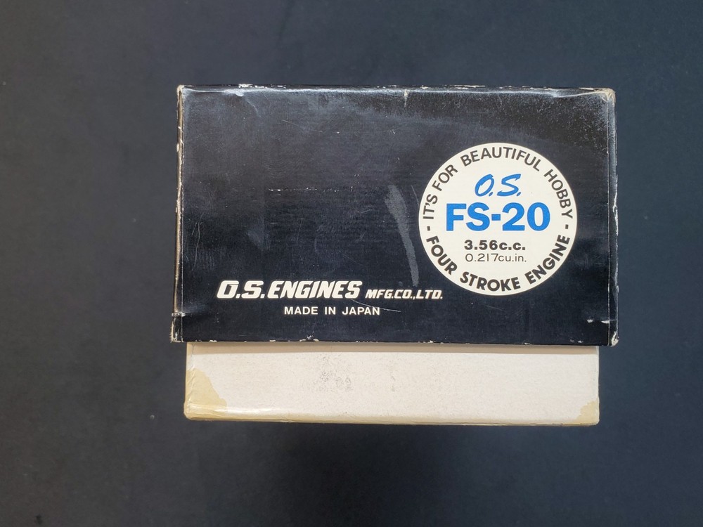 OS FS 20 FOUR STROKE, RC AIRPLANE ENGINE . LIGHTLY USED