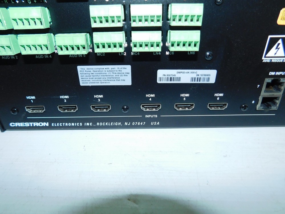 CRESTRON DMPS3-4K-300-C PRESENTATION SYSTEM (PQY49)