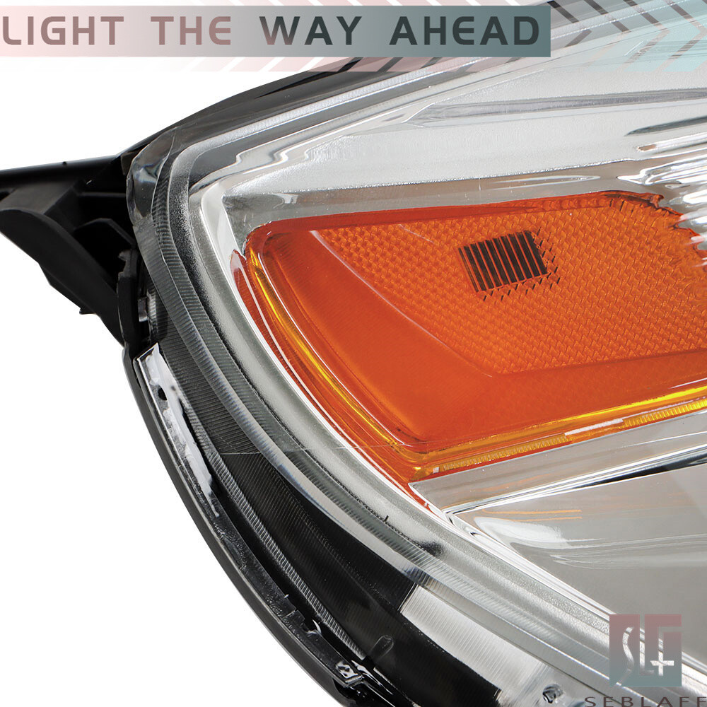 For 2010-2015 Chevy Equinox LT/LS Headlight Halogen Type LH + RH Chrome