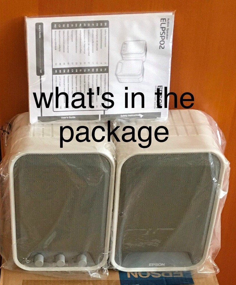 ELPSP02 Epson 2 Active Speaker System Set - 30Watts / built-in amplifiers