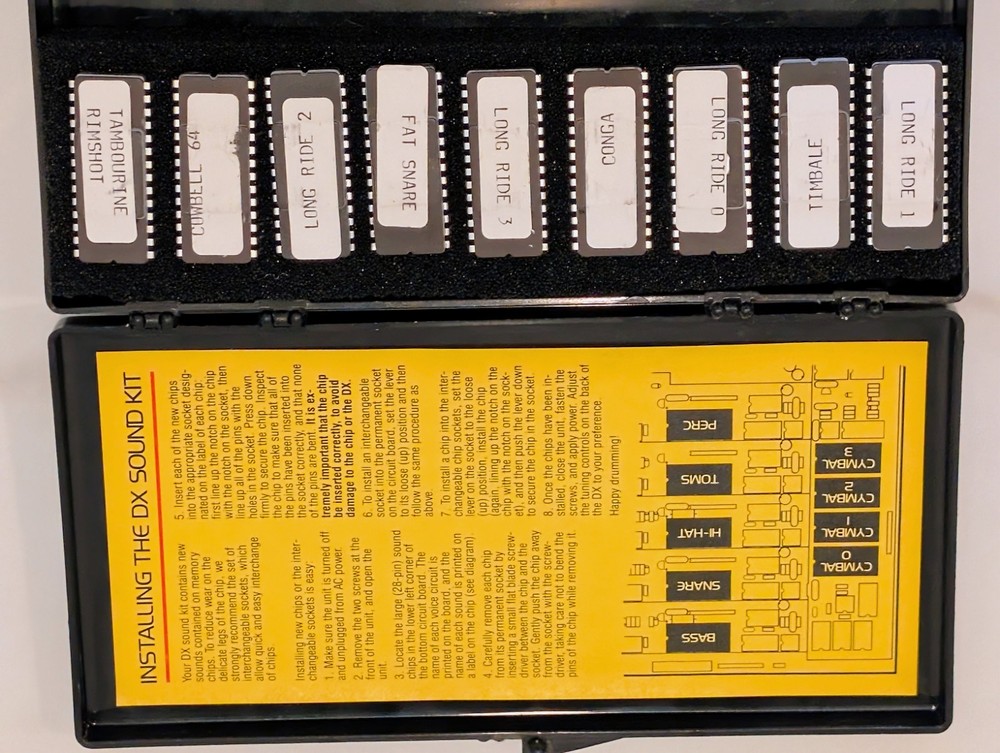 Oberheim DX Sound kit Eprom Chips