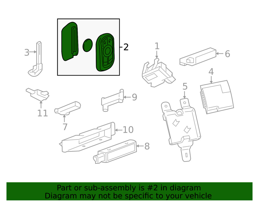 Genuine GM Transmitter 13547277
