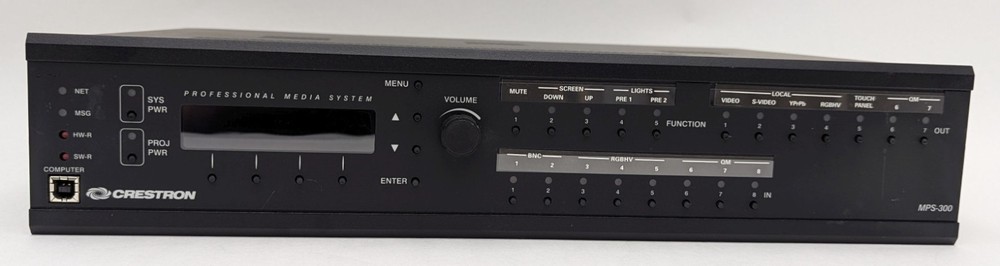 Crestron MPS-300 Professional Presentation System Switcher Amplifier Amp Control