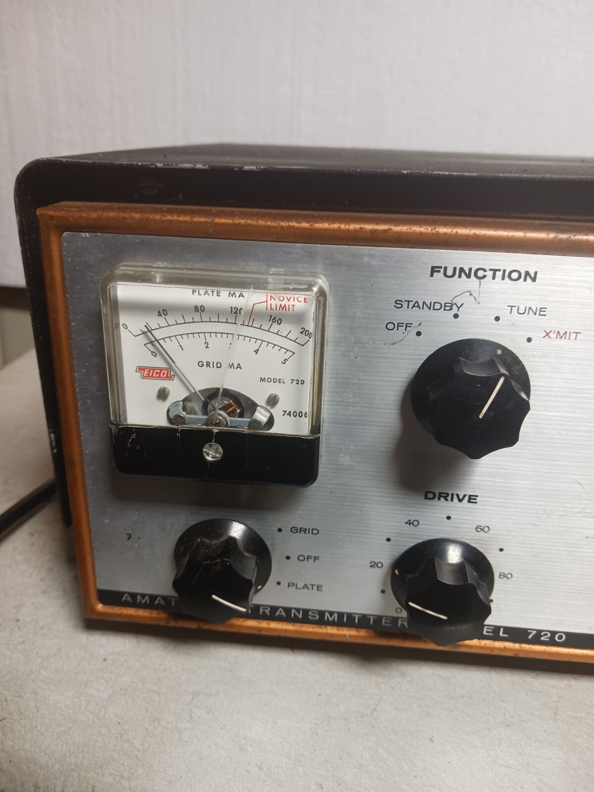 VINTAGE EICO AMATEUR TRANSMITTER MODEL 720 #206