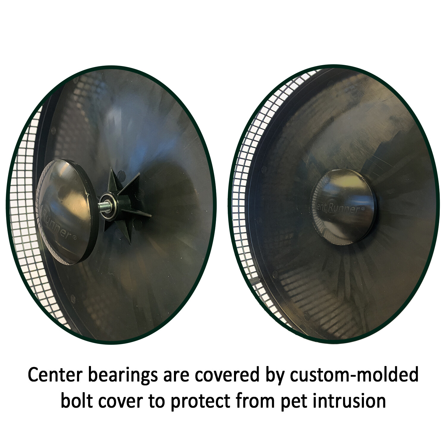 Silent Runner Pro Blue - Durable Pet Exercise Wheel with Cage Attachment