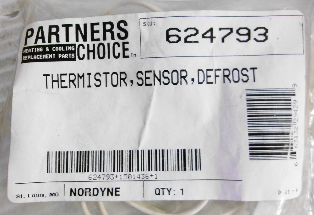 Nordyne 624793 Thermistor, Sensor, Defrost
