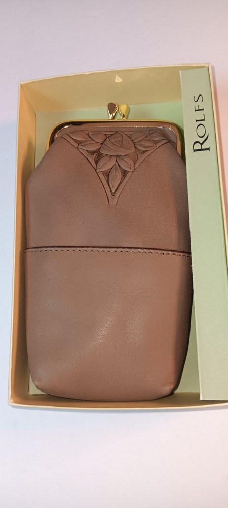 Rolfs Nostalgia Leather Cigarette Case, Tan